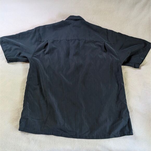 Bamboo Cay Pacific Palms Button Down Shirt Men's Medium Black Cream Paneled - Picture 3 of 8